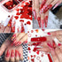 6 Grids Heart Nail Sequins 3D Holographic Nail Glitter Flakes Acrylic Nail Art Supplies Red Love Hearts Shaped Nail Glitter Sequins Valentine's Da...