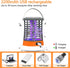 Bug Zapper, Electronic Fly Trap Camping Lamp Waterproof Mosquito Killer Rechargeable Fly Repellent Killer Portable Bug Zapper with Tent Light, Cam...