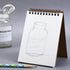 AB Max Sketchbook A6 - Wirebound Notebook Manuscript Shorthand Pad with Kraft Cover Cartridge Paper for Art Drawing Diary Letter Memo Writing...