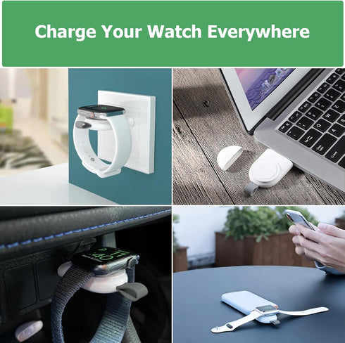 Wireless Charger for Apple Watch (2 Pack), USB Portable Magnetic Fast Charging Travel Car Chargers for iWatch Compatible with Series 9 8 7 SE 6 5 ...