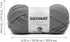 Bernat Softee Chunky 3-Pack Yarn, 2.8oz, Super Bulky 6 Gauge -True Grey - Machine Wash & Dry......