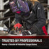 Lincoln Electric womens Jessi Combs Women s MIG Stick Welding Gloves, Black, Red, Small Pack of 1 US...