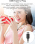 USB C Headphone,USB Type C Earphone with Microphone Noise Isolated & Volume Control with Heavy Stereo, Compatible for Samsung S20/S21/Note10 Huawe...