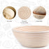 Proofing Baskets for Sourdough Bread Making, Dough Proofing Bowls Kit with Cloth Liner + Scoring Lame + Scraper for Professional & Home Sourdough ...