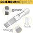 Air Conditioner Condenser Fin Cleaning Brush 3 Pieces,Stainless Steel Straightener Coil Comb Brush,Refrigerator Coil Cleaning Whisk Brush Tool Set...