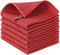 Homaxy 100% Cotton Waffle Weave Kitchen Dish Cloths, Ultra Soft Absorbent Quick Drying Dish Towels, 12 x 12 Inches, 6-Pack, Brick Red...