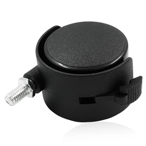 8 Pack 2 Inch Caster Wheel Replacement, M8 Office Chair Caster Wheel, Universal Standard Size Furniture Wheel with Locking Braking Plate for Compu...