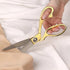 Stainless Steel Scissors Gold Scissor Professional Heavy Duty Sharp Scissors 10.5" Scissors All Purpose Fabric Scissors Professional Sharp Scissor...