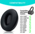 HD 4.50BT Replacement Earpads, Ear Pad Cushions for Sennheiser HD 4.50 BT, HD4.50BTNC, HD4.40BT, HD 4.30G, HD 4.20S, HD 458BT Headphones with Thic...