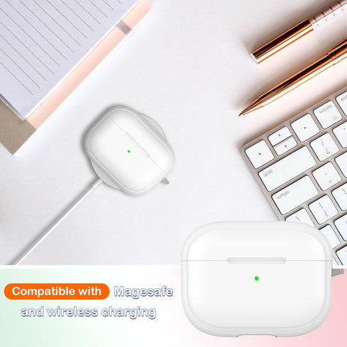 for AirPods Pro Case (2023/2022/2019, 2nd/1st Gen), Compatible with Airpods Pro 2nd Generation (USB-C/Lightning Cable), Youthful Macaroon Color wi...