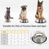Stainless Steel Cat Bowl, 4 Pack Metal Dog Bowls for Food and Water, Non-Slip Pet Feeding Dish Bowl with Rubber Base for Cats Puppy Small Medium D...