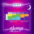 Always Radiant Feminine Pads for Women, Flexfoam Pads with Wings, Size 4, Overnight Absorbency, Lightly Scented, 60 Count (3 Packs of 20)...