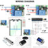 DieseRC 433Mhz Universal Wireless Remote Control Switch DC 12V 1CH RF Relay Receiver Module with 5 Transmitters EV1527 Learning Code Remote Switch...