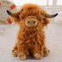 Scottish Highland Cow Plush, Cute Realistic Cow Stuffed Animals Soft Farm Plushie Toy, Highland Cow Accompany Plush Toy Birthday Gifts for Kids Ad...