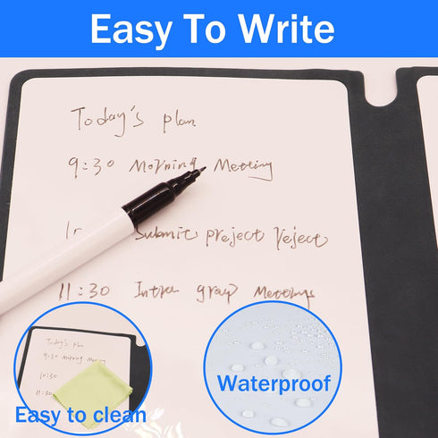 Dry Erase Board, Portable Small White Board, 9.65" X 6.70" Personal Whiteboard, Mini Desk to do List Whiteboard for Meeting, Business, Office Appo...