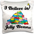 3dRose pc_105198_1 I Believe in Jelly Beans-Pillow Case, 16 by 16"...