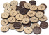 100pcs 20mm(0.787inch) Brown Natural Coconut Shell Buttons, 2 Holes Eco-friendly Wooden Buttons for Sewing, Children Handmade Scrapbooking, Baby C...