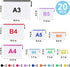 20pcs Mesh Zipper Pouch Bags,9 Sizes Plastic Zipper Bags for Organization,Reusable Zipper Pouches for Puzzle Board Game Storage,for Travel School ...