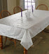Violet Linen Vinyl Lace Betenburg Design Tablecloth White 60" by 104" Oblong/Rectangle...