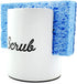 AuldHome Design White Enamel Sponge Holder; Rustic Enamelware Kitchen Sink Accessory...