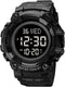 FANMIS Men's Digital 50M Waterproof Electronic Sport Watch Rubber Band Army Military 24H Time LED Light 164FT Water Resistant Calendar Date Day Wa...