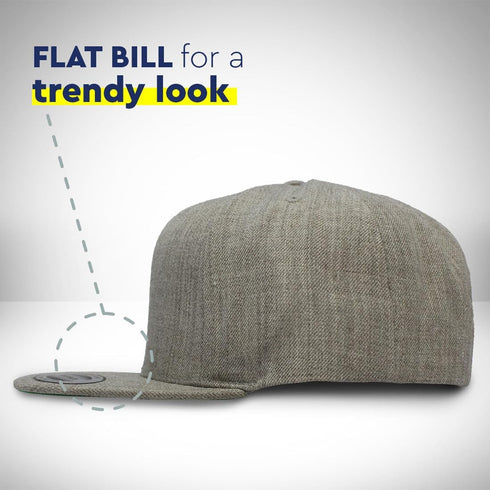 Custom Snapback Hat for Men Flat Brim Hats Silver Alien Face Embroidery Embroidered Flat Bill Hat Acrylic...