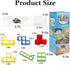 32PCS Tetra Tower Game Balance Stacking Blocks, Tetra Tower Balancing Stacking Board Games Building Blocks Puzzle Toy, Family Games Birthday for K...