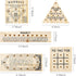 ONEST 5 Packs Wooden Peg Board Game Wooden Board Game Family Board Game Toy Birthday Party Favors Classic Educational Toy for Teens and Adults...