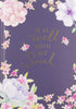 C.R. Gibson Dark Blue Floral "It Is Well With My Soul" Hardcover Journal Notebook for Women, 6" W x 8.5" L, 160 Pages...