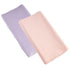 2 Pack Solid Changing Table Pad Cover Cradle Sheet, Fits 32"/34''x16" Contoured Diaper Changing Pad, Dots Plush Changing Table Covers (Pink + Purp...