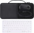 khanka Hard Carrying Case + Silicone Keyboard Cover Compatible with Logitech K380 Multi-Device/Pebble 2 Combo for Mac Keyboard + Pebble M350 M355 ...