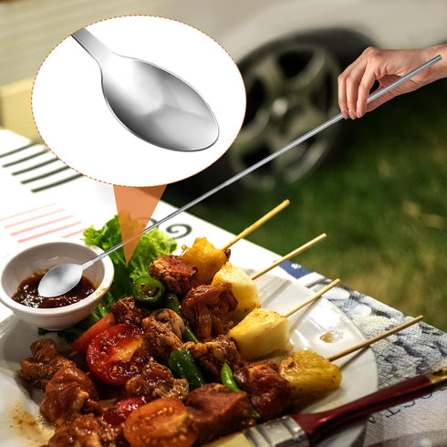 Telescopic Spoon Retractable Spoon Extending Spoon 20~63cm/ 8~24.8inch Long, Stainless Steel Telescopic Spoon Extendable Cooking Spoons Extra Long...