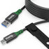 Plugable USB C to USB A Cable, USB 3.2 Gen 2 USB Cables, 3A (15W) Charging USB C Data Cable 5Gbps for iPhone 15, iPad, Samsung Galaxy, Tablets, La...