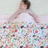 BORITAR Baby Blanket for Girls Super Soft Double Layer Minky with Dotted Backing, Receiving Blanket with Elegant Floral Multicolor Printed Blanket...