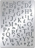 BENECREAT Letters Stencils, Irregular A to Z Alphabet Metal Stencil Uppercase Lower Letters Template for Painting, Wood Burning, Engraving, Scrapb...