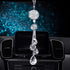 Bling Rear View Mirror Accessories for Women, Lucky Car Interior Rearview Crystal Decor Charm, Rhinestone Ball Ornament Sun Catcher Pendant...