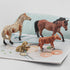 Farm Animals Cows Sheep Horses Toys 4PCS Realistic Cows Figures Horses Figurines Sheep Toys Playset for Toddlers Arab Foal Model for Birthday Part...