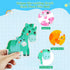 FLYINGSEEDS 6 Packs Parent-Child Themed Wooden Jigsaw Puzzles for Toddlers Ages 1-3, Level-Up Puzzles for Beginner, Montessori Learning Toys Presc...