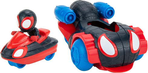Marvel Spidey and His Amazing Friends Quick Shot Vehicle (Miles Morales: Spider-Man) - Quick Shot 2-in-1 Vehicle...