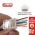 ITBEBE 50 Pieces RJ45 Cat6 Pass Through Connectors - Gold Plated Transparent Passthrough Ethernet Insert Crimp Connector UTP Network Plug for 24 A...