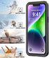 for iPhone 14 Waterproof Case with Built-in Screen Protector, Shockproof Dustproof Full Body Protective IP68 Waterproof Phone Case for iPhone 14 6...