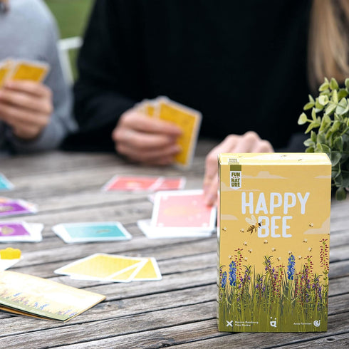 Happy Bee Card Game - Strategic Pollen Harvesting for Victory! Educational Game, Fun Family Game for Kids & Adults, Ages 8+, 3-6 Players, 15 Minut...