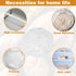 100Pcs Bowl Covers, Adjustable Elastic Bowl Covers for Bread Proofing Reusable Fresh Keeping Bags, Plastic Bowl Covers Bread Cover for Rising Brea...