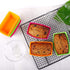 Webake Rectangular Jumbo Cupcake Liners, 4.3 Inch Silicone Baking Cups Reusable Muffin Cups Nonstick Mini Loaf Pan (Pack of 12)...