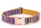 Colored Stripe Dog Collar, Soft Adjustable Dog Collars with Metal Buckle for Small Dogs Medium Dogs Large Dogs, Perfect Pet Collar Gift (M, Yellow...