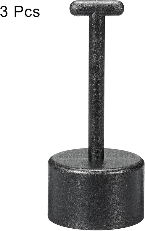 MECCANIXITY 10 Teeth E26/E27 Socket Ring Removal Tool T Type for Medium Base, Light Replacing Accessories Black Plastic, Pack of 3...