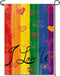 Pride Garden Flag, Gay Flag Pride Flag Outdoor Gay Pride Flag Rainbow Flag LGBTQ Flag, Heart Double-Sided Progress Pride Flag Garden Lawn Porch Ya...