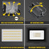 AUXTINGS 30W LED Flood Lights Outdoor Security Lights 3000LM Outside Lamp 4000K Warm White Spot Light Exterior Lighting for Yard Backyard House Co...