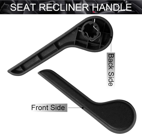 Seat Recliner Handle LH Driver Side RH Passenger Side Front Ebony for 2007-2013 Chevy GMC Pickup Truck SUV (Black) Replaces?15232594 15232598 OE G...