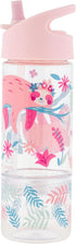 Stephen Joseph SIP and Snack Sloth Bottle Combo Bottle 350ml + Snack Cup 104ml, 2.5”x 8.25” (6.3cm x 2cm), Pink...